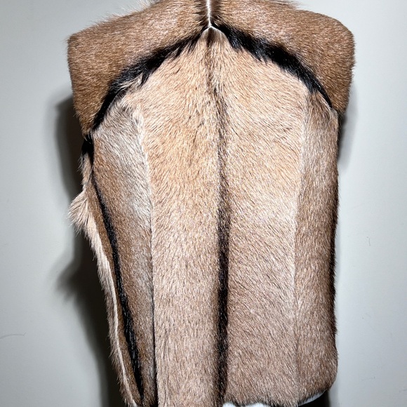 Cassin New York Reversible Fur Suede Vest Sz Med - Picture 4 of 10